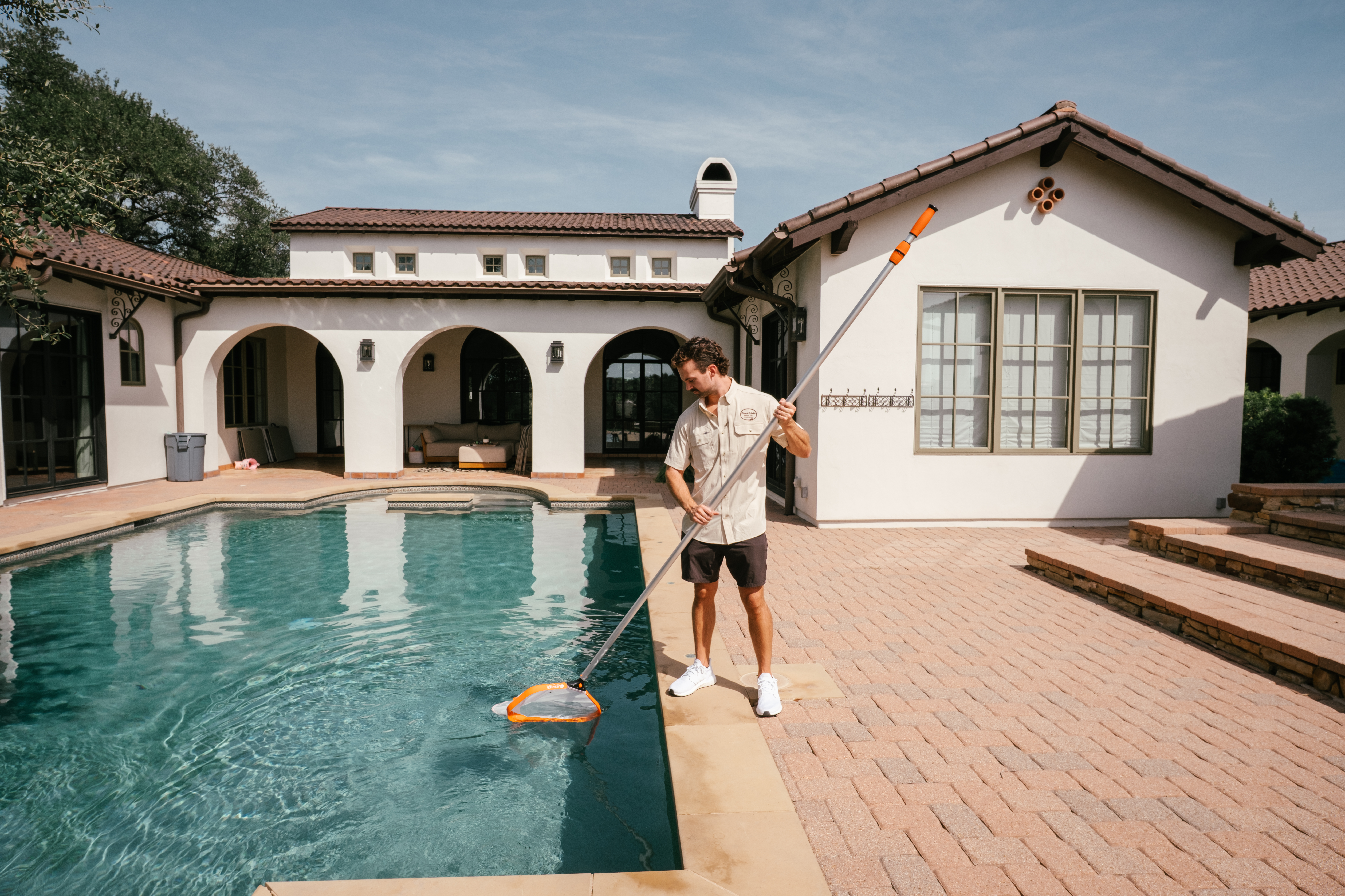 Austin pool service technician equipment check