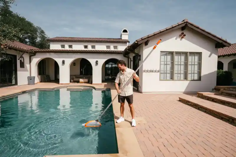 Weekly pool cleaning in Austin by Ranch Water Pool Co.